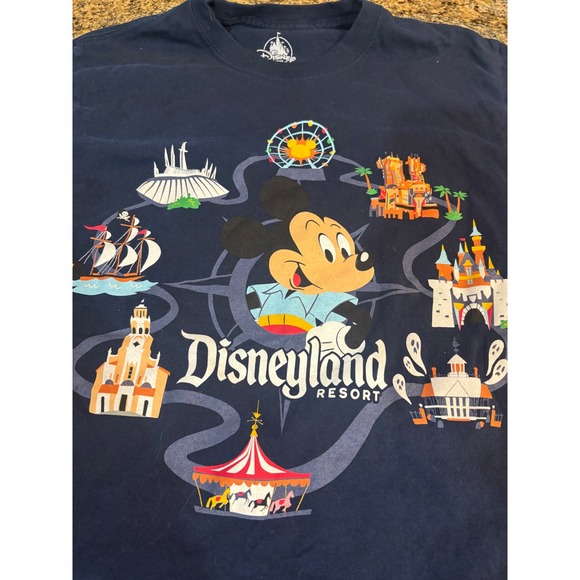 Disney‎ Parks Disneyland Resort Mickey Mouse Graphic Tee Shirt Size Adult Small - Picture 2 of 6